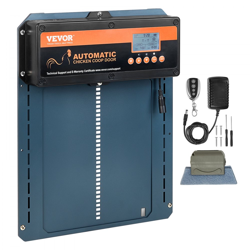 VEVOR Automatic Chicken Coop Door, Auto Chicken Door Opener with Timer