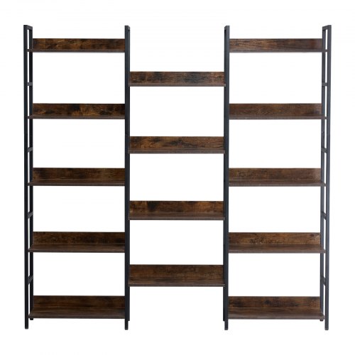 Photo inspiration: Gallery Detail: Metal Bookshelf Rustic Bookshelf 14 Tier For Living Room Bedroom