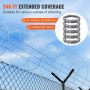 VEVOR Razor Wires, 246 ft Razor Barbed Wire, 5 Rolls Razor Wire Fencing ...