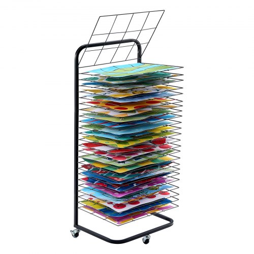 VEVOR Art Drying Rack 25 Removable Shelves Paint Drying Rack With ...
