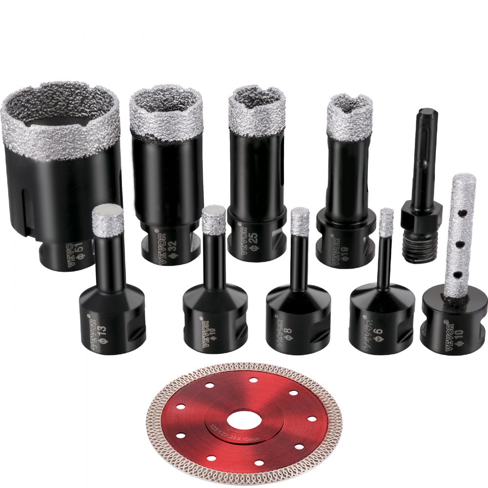 Diamond drill bit set shop for tile