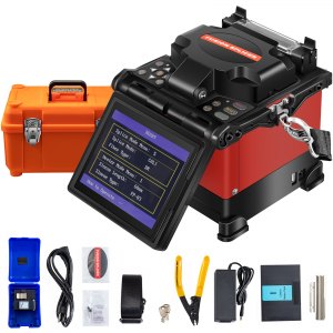 VEVOR Fiber Fusion Splicer, Auto Focus Fiber Optic Fusion Splicer ...