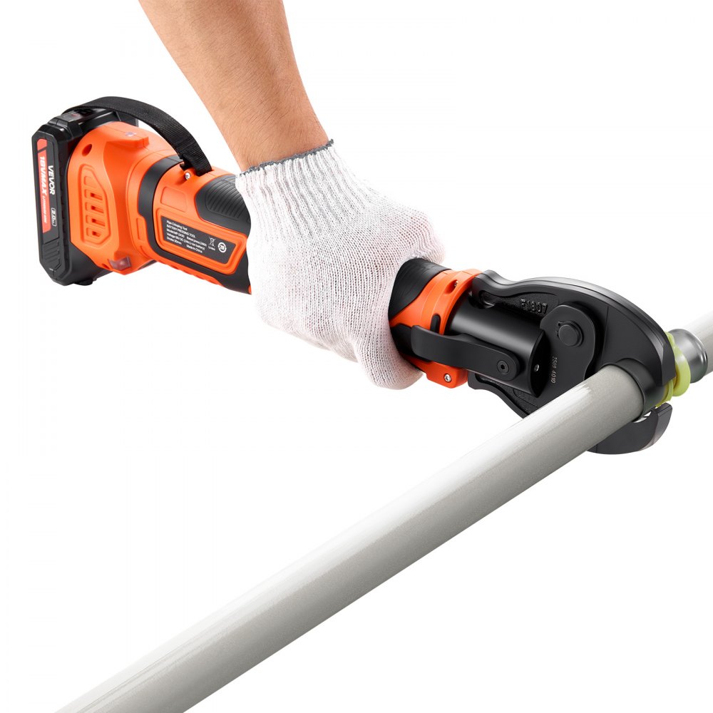 VEVOR PEX Pipe Tool – 18V, 24KN, 3 Jaws, 200 Crimps, 2AH