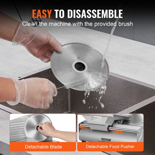 VEVOR Meat Slicer, 180W Electric Deli Food Slicer with 7.5 VEVOR Meat Slicer, 180W Electric Deli Food Slicer with 7.5