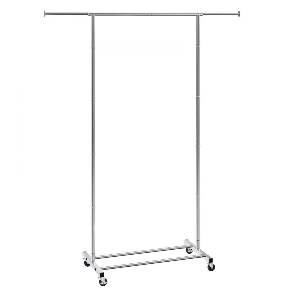 VEVOR Clothes Rack with Wheels, Heavy Duty Clothing Garment Rack with ...