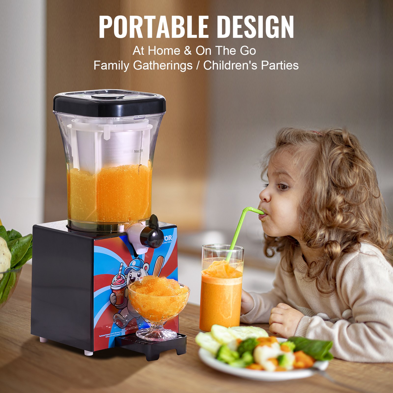 Slushy Machine for Home Margarita Slush Maker 34oz Smoothie Frozen ...