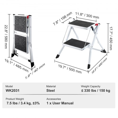 DULTON ONLINE SHOP | FOLDING 2 STEPS IVORY(2-STEPS IVORY