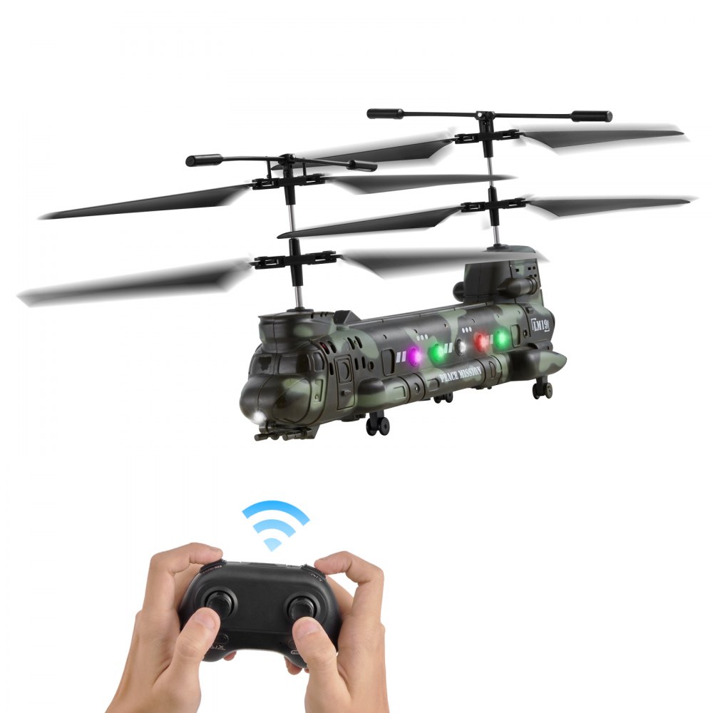 VEVOR RC Helicopter, 2.4GHz Military Remote Control Helicopter, 3.5 ...