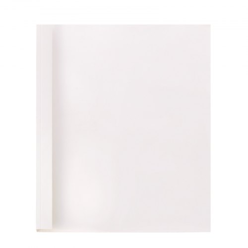 MotiMind 10 Pcs Thermal Binding Covers, 8.5 X 11 Inch Letter Size, 1 Inch Spine Holds 240 Sheets, Clear Front Paper Back Report Cover Suitable For