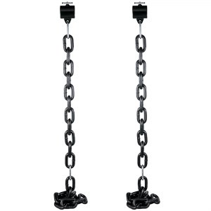 Weight Lifting Chains Pairs 16KG Olympic Barbell Chain w/Collars Power ...