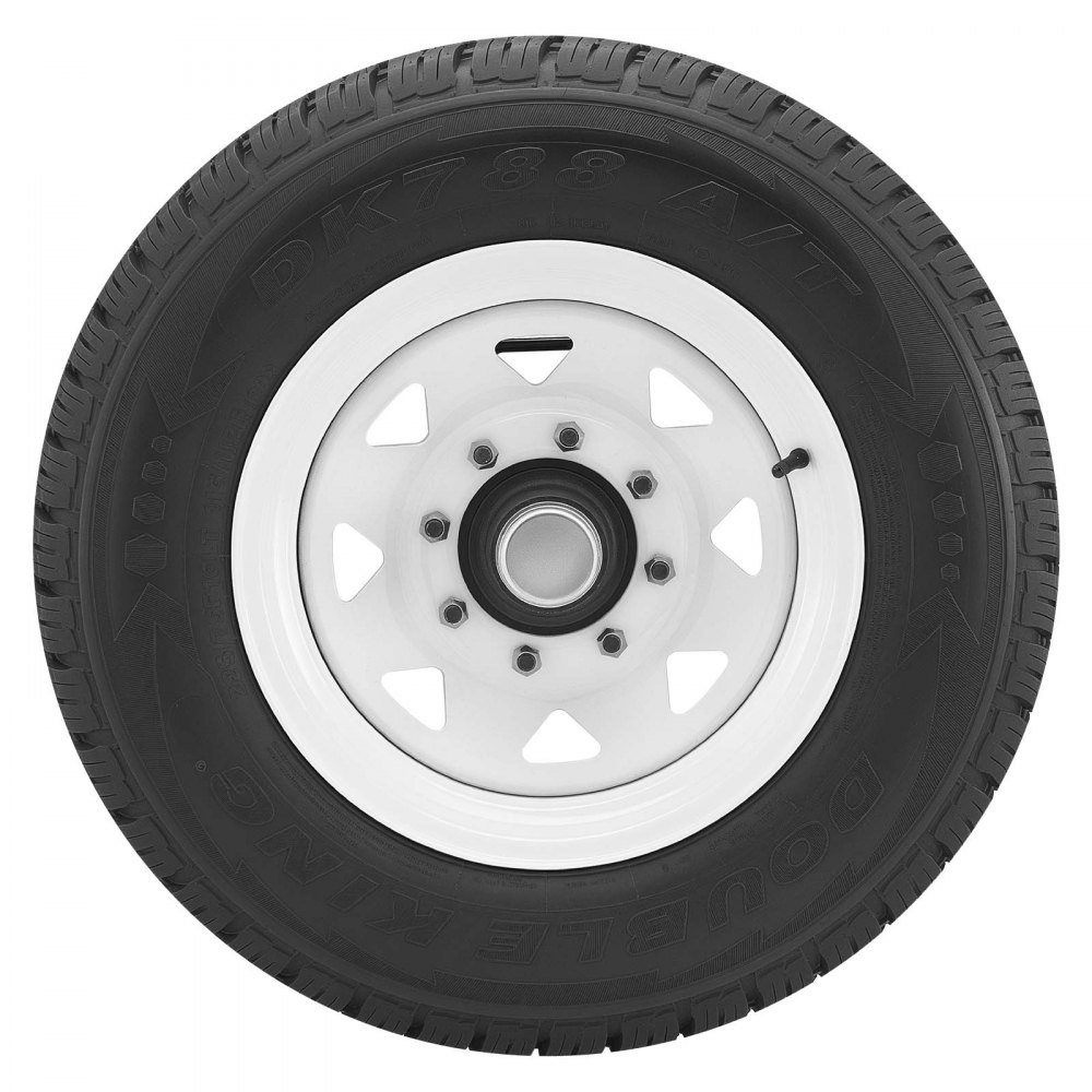 VEVOR Shipping Container Wheels 8-Lug Wheels Kit, Heavy Duty Shipping ...