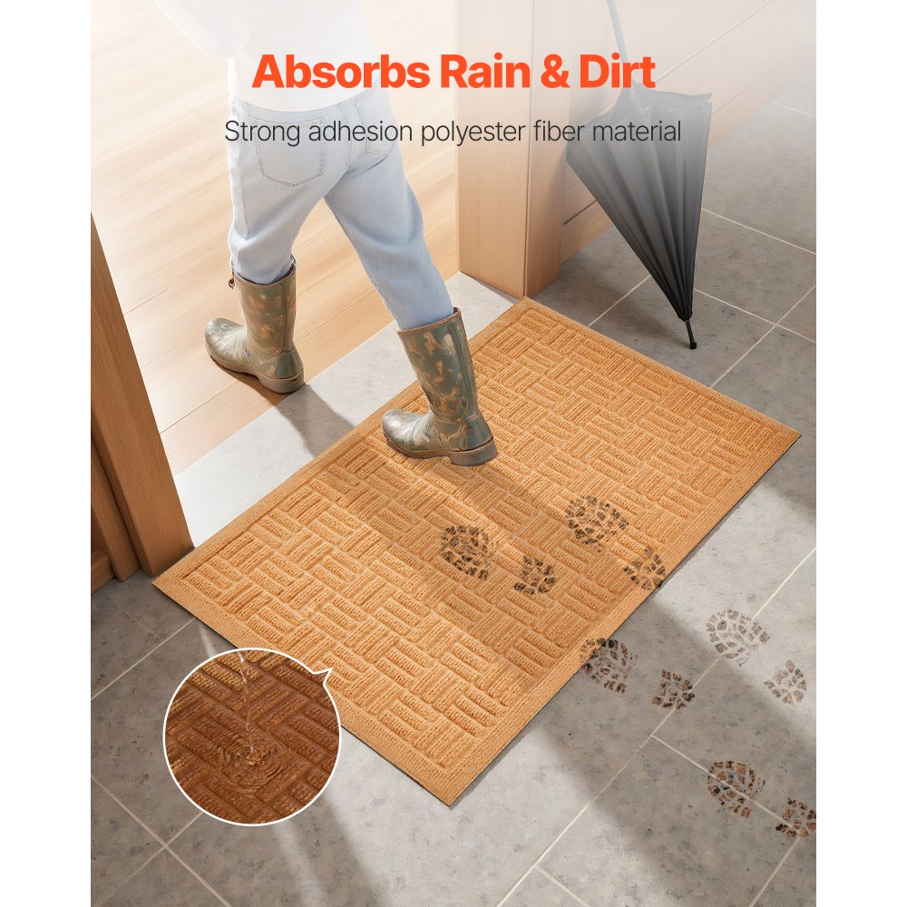 VEVOR Door Mat, 29.53 x 17.72 Inch, Front Door Mat Outside Entrance ...