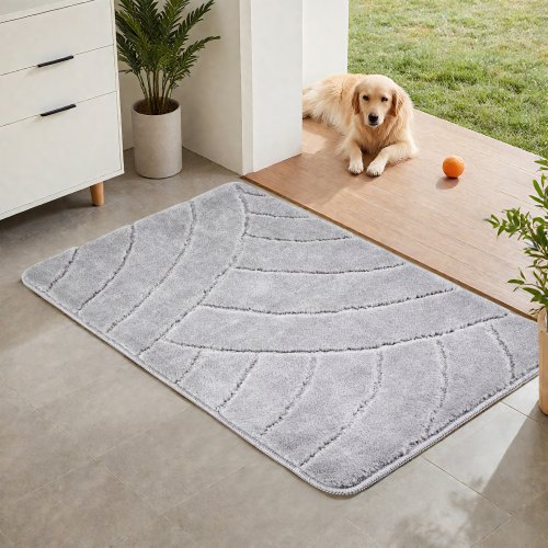VEVOR Front Door Outside Mats – 35.83 x 24.02 Inch, Grey
