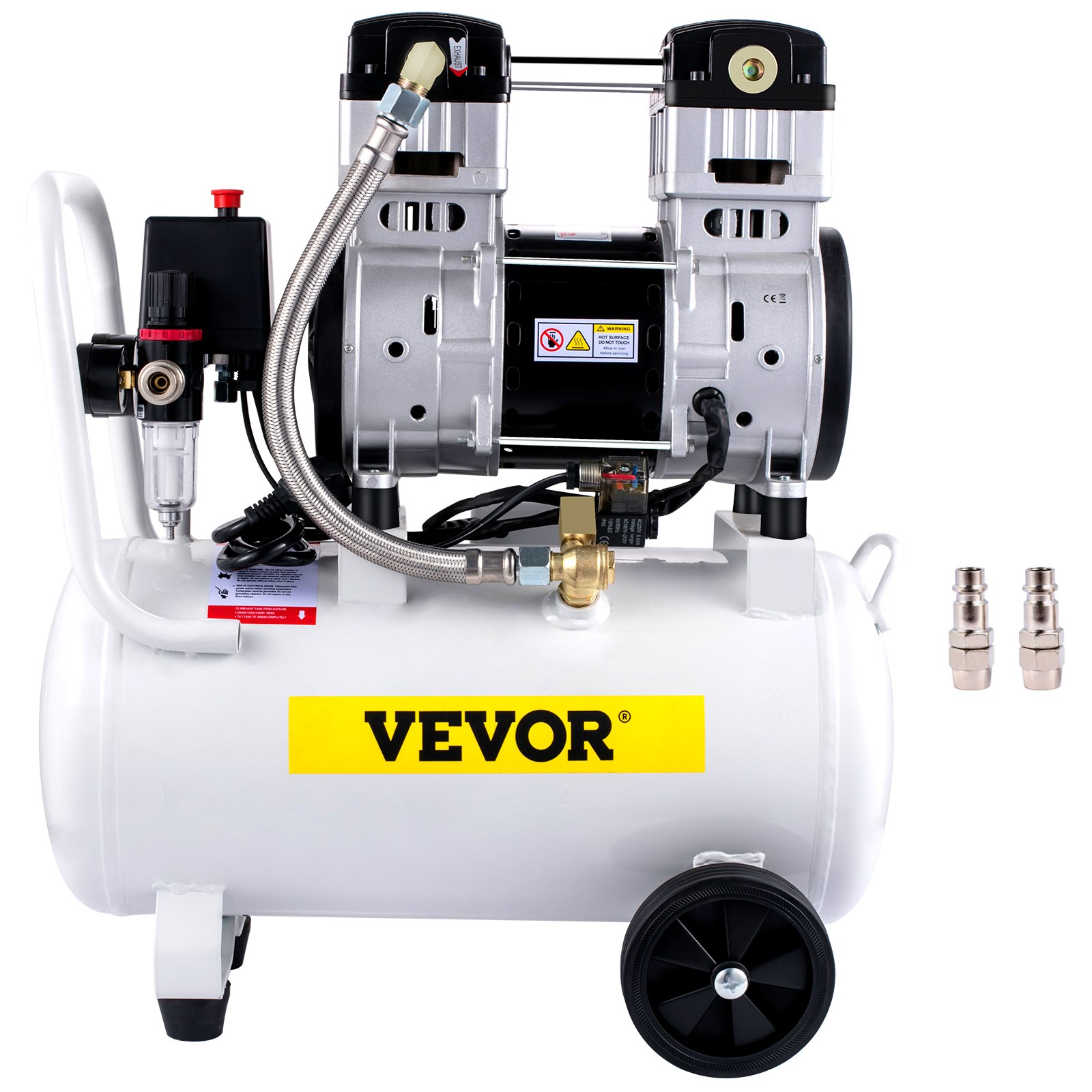 Compresor de aer VEVOR, rezervor compresor de aer de 30 L/6,6 galoane ...