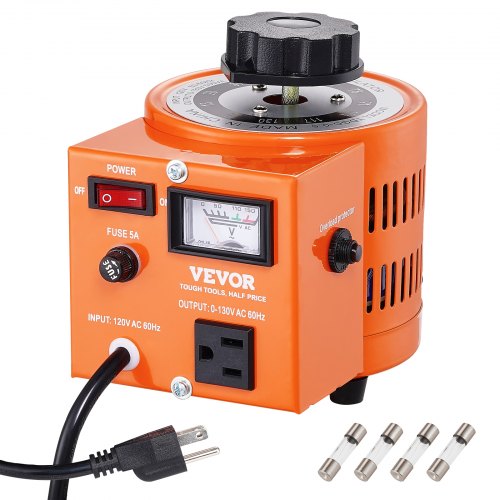 VEVOR 500VA Auto Variable Voltage Transformer, 3.84 Amp, 110V