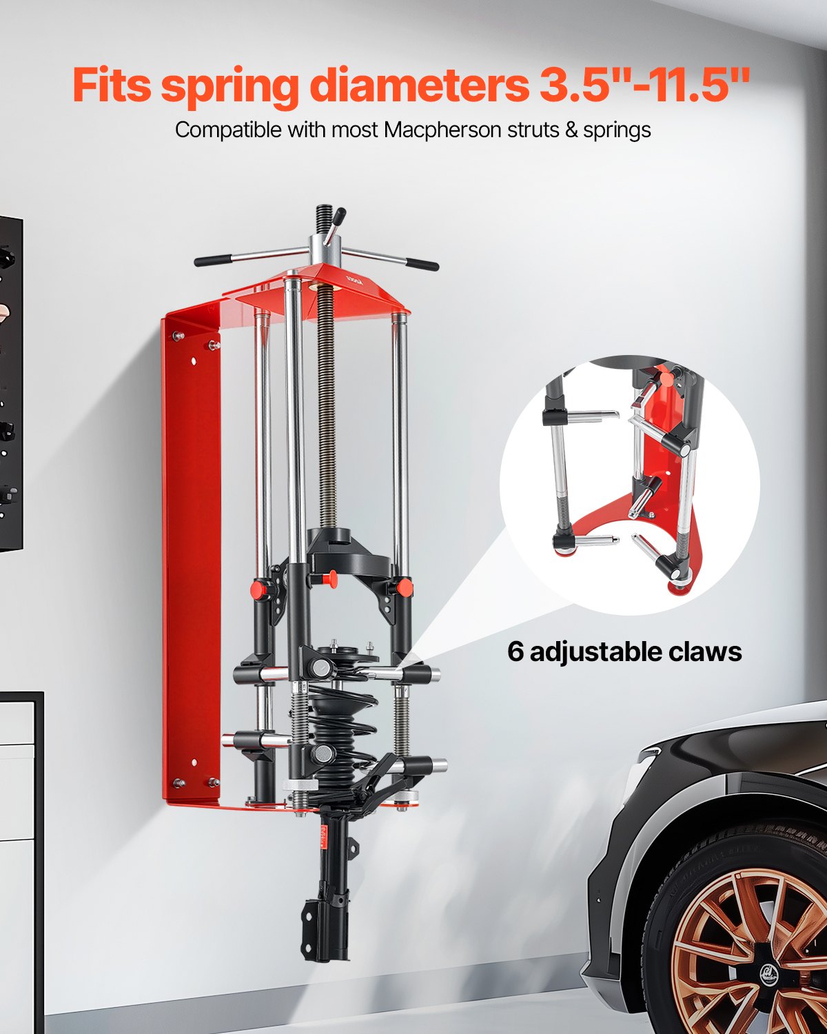 VEVOR Strut Spring Compressor, 4-level Adjustment, Strut Compressor ...