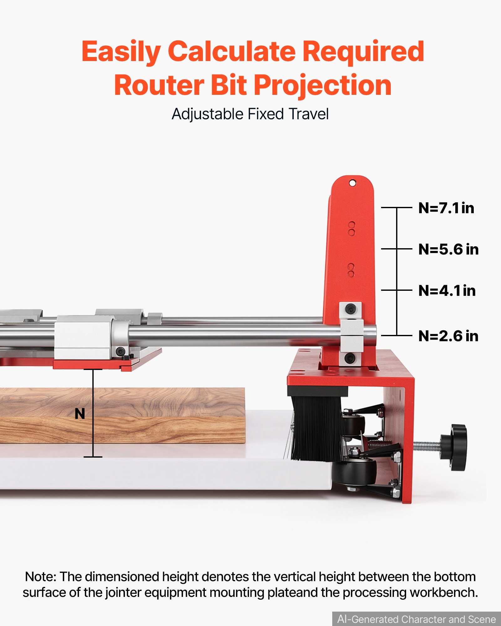 Diy Router Leveling Jig VEVOR Router Sled 1220 mm Jig for Flattening Slabs with SFC Linear ...