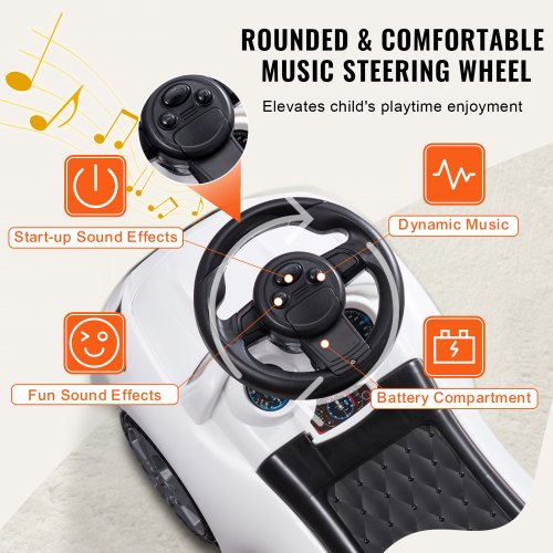 VEVOR Ride On Push Car for Toddlers, Ages 1-3, Ride Racer, Sit to Stand Toddler Ride On Toy, Classic Kids Ride On Car with Music Steering Wheel & Under Seat Storage, Ride On Toy for Boys Girls, Red - Multicolor main image 1