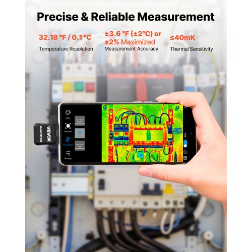 VEVOR Thermal Imaging Camera for Android – 160x120 IR, 25Hz