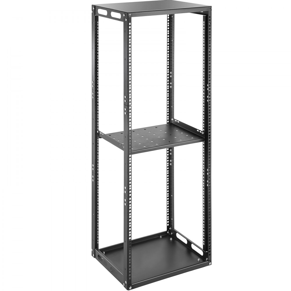 VEVOR Server Rack, 28U Open Frame Rack, 4-Post IT Server Network Relay ...