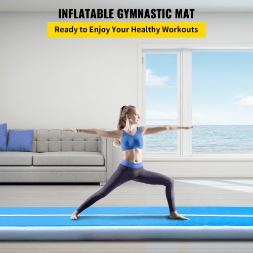 VEVOR 16ft Inflatable Air Gymnastic Mat, 4 inches Thickness Air