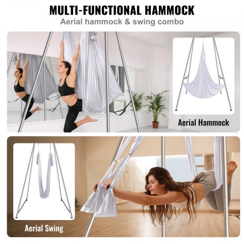 VEVOR Aerial Yoga Frame & Yoga Hammock, 9.67 ft Height