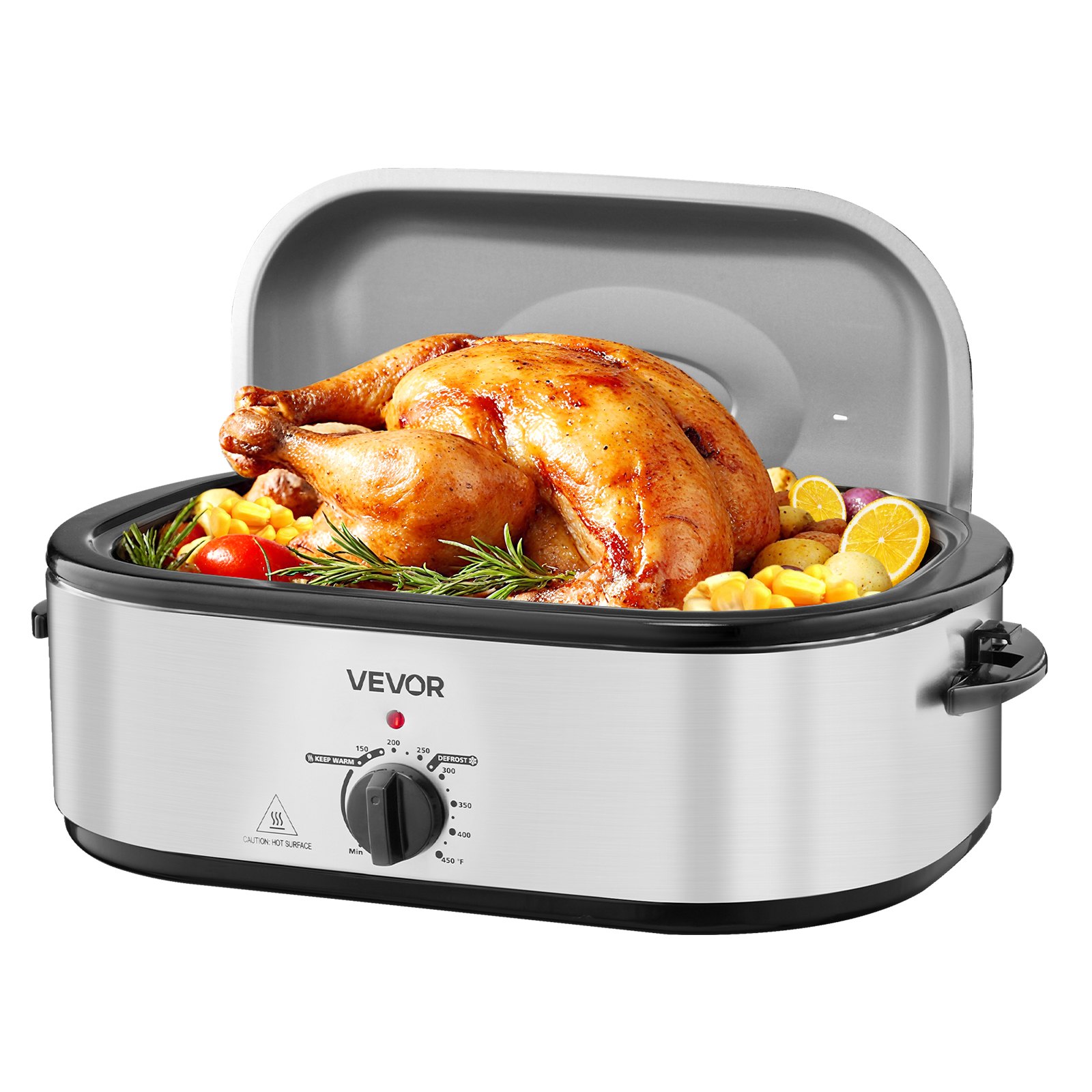 VEVOR 20 QT Roaster Oven - 150-450℉, 24lb Turkey Capacity