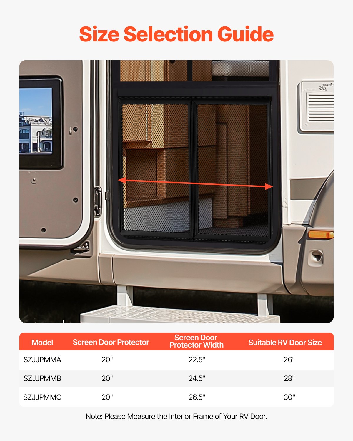 Class B Rv Rear Screen VEVOR RV Screen Door Pet Protector – 24.5 x 20 In. Door