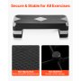 VEVOR Aerobic Exercise Step Platform, 28-Inch Workout Aerobic Stepper ...