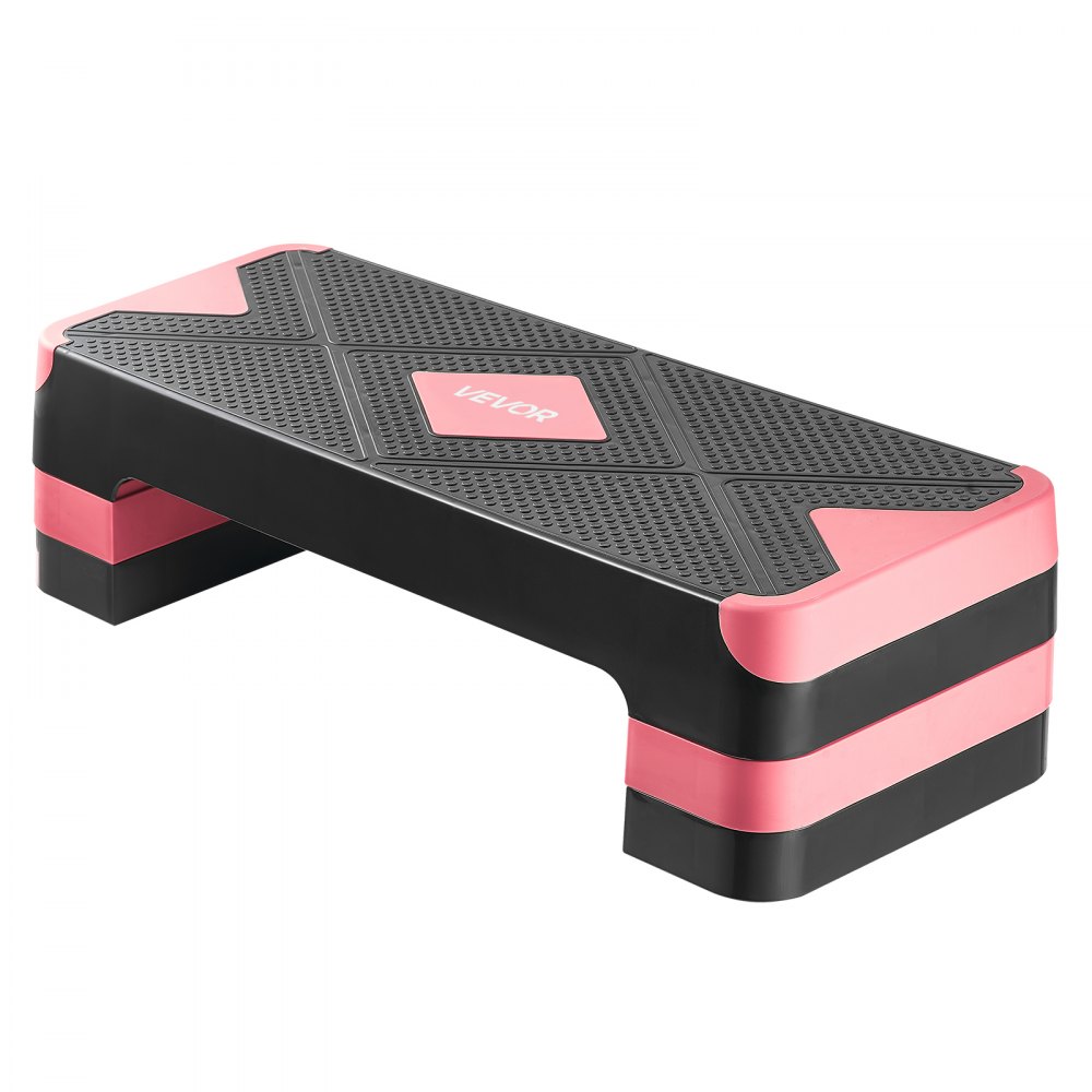 VEVOR Aerobic Exercise Step Platform, 28-Inch Workout Aerobic Stepper ...