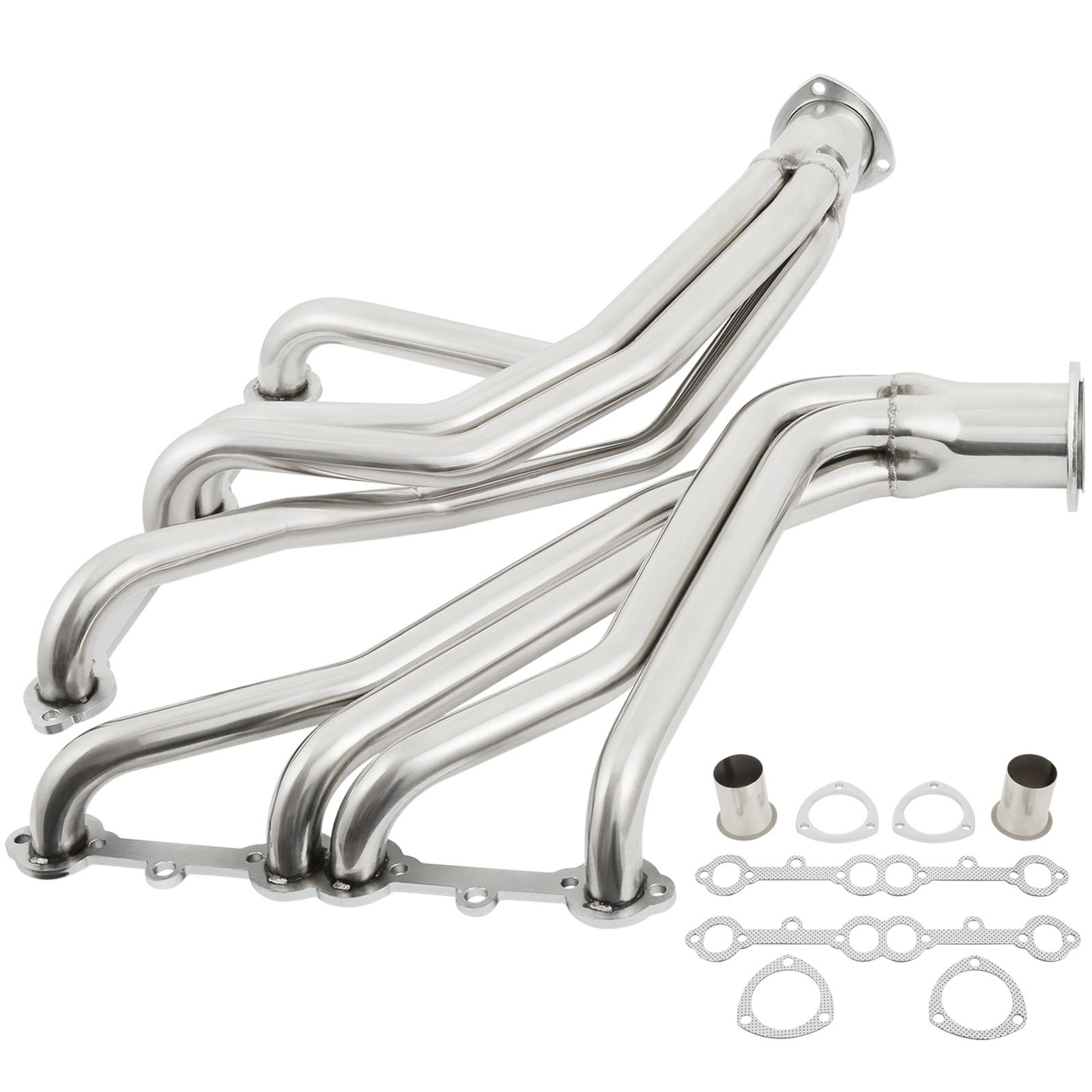 VEVOR Exhaust Header Stainless Steel Long Tube Exhaust Header Polished
