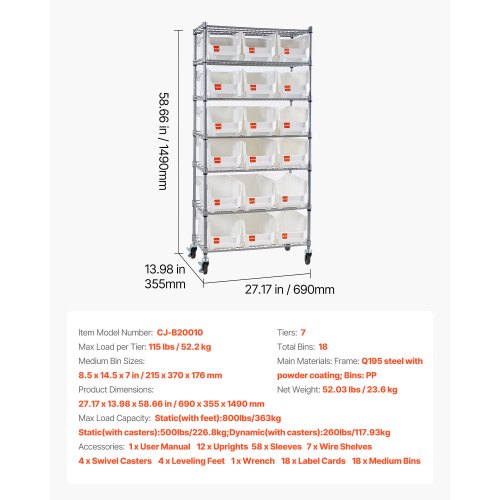 Shop the Best Selection of Mobile Bin Units | VEVOR US
