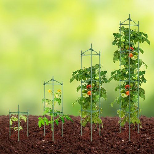 VEVOR 4 Packs Tomato Cages for Garden, 63 inch Tomato Trellis