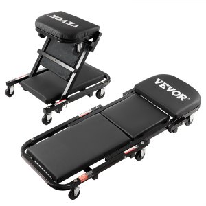 VEVOR Folding Creeper Seat - 40 in, 450 lbs, 2-in-1 Z design