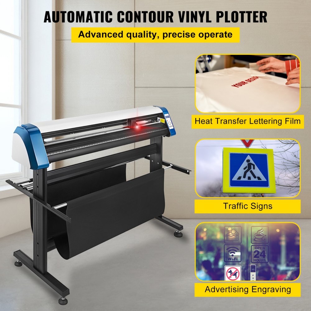 VEVOR Vinyl Cutter 53 Inch Plotter Machine Automatic Paper Feed Vinyl ...
