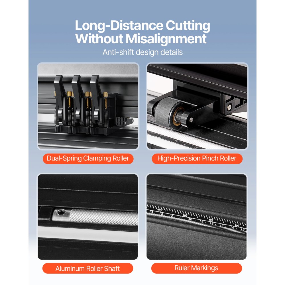 VEVOR Vinyl Cutter Machine, 28inch Vinyl Plotter, LCD Display Plotter ...