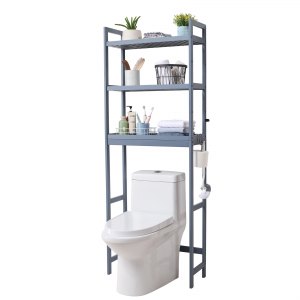 VEVOR Over the Toilet Storage 3-Tier Bathroom Shelf Rack Space Saver ...