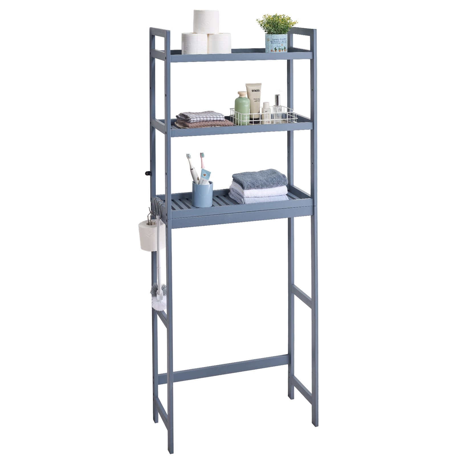 VEVOR 3 Tier Over the Toilet Storage Rack – 24.8 Inch