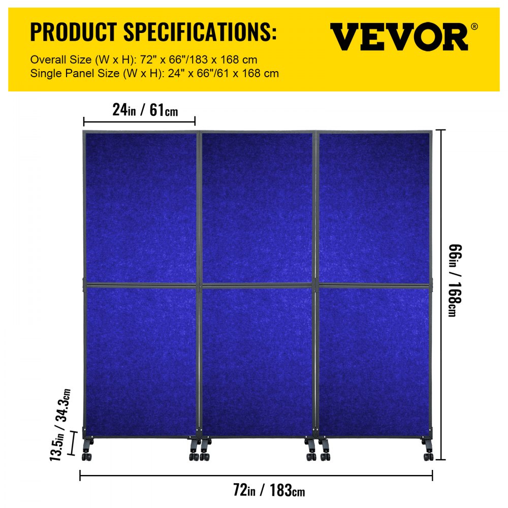 VEVOR Acoustic Room Divider 72