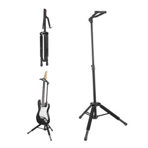 VEVOR Tripod Guitar Stand, 33 lbs/15 kg Load Capacity, Floor-Standing ...