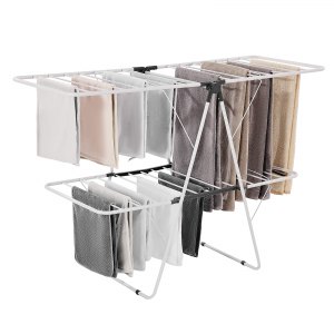 VEVOR Clothes Drying Rack, 2-Tier Foldable Laundry Dryer Rack with Sock ...