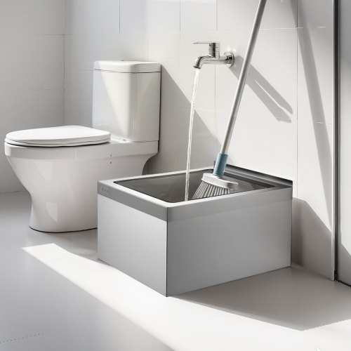 VEVOR Stainless Steel Mop Basin – 3-in-1 Filter, 22×19×12 In