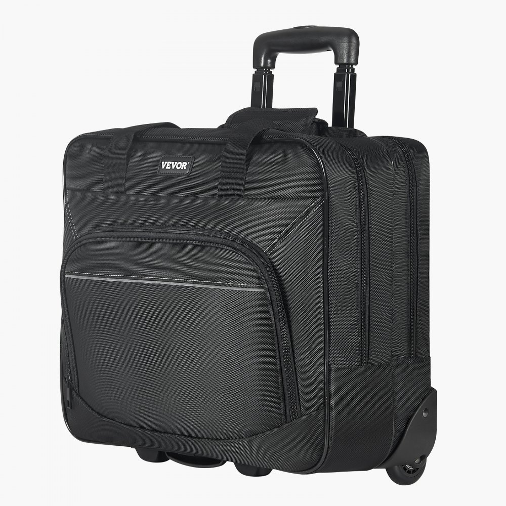 VEVOR Rolling Laptop Bag, Fits Up to 15.6 Inch Laptop, Wheeled ...