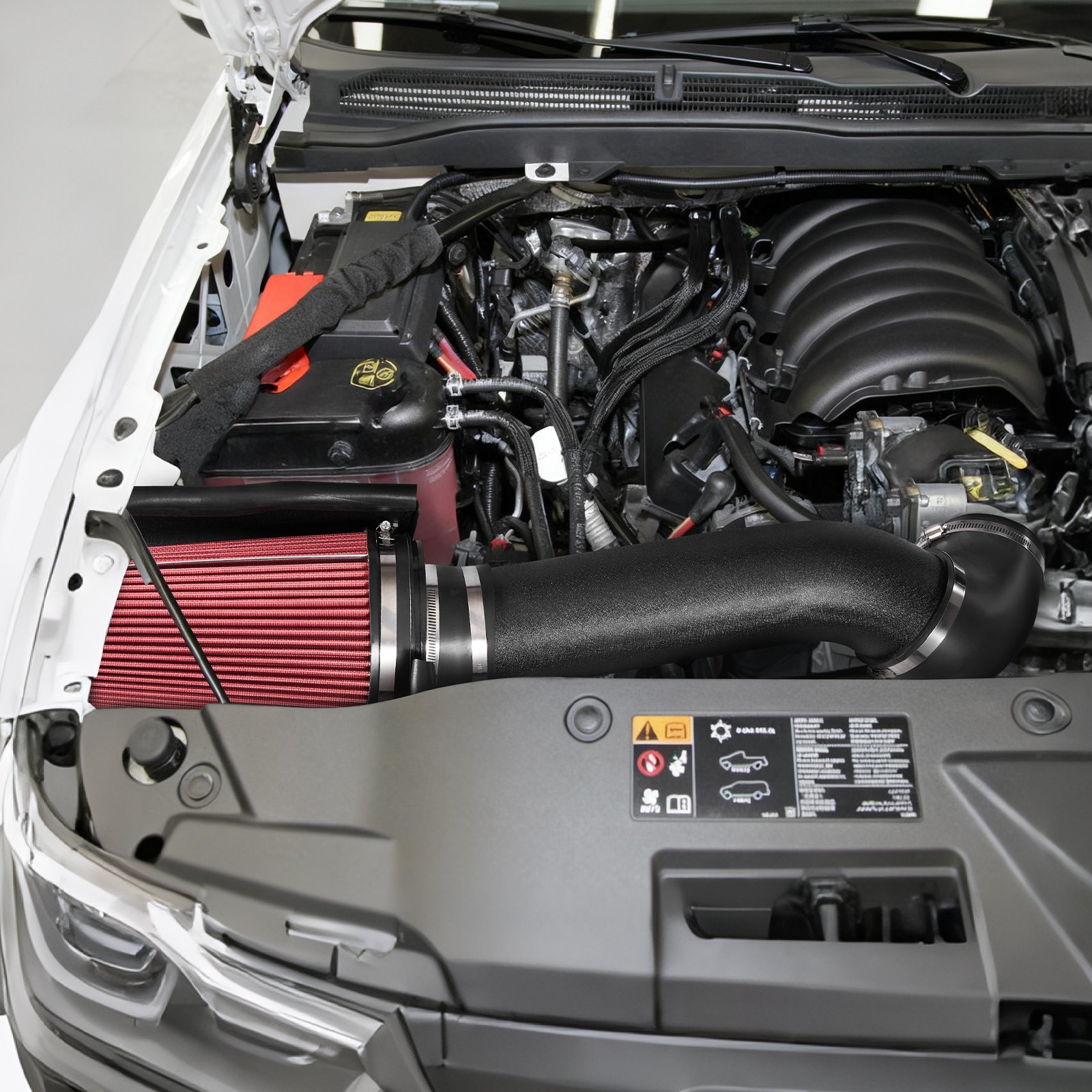 VEVOR Cold Air Intake, 3.9 Inch Cold Air Intake System + Heat Shield ...