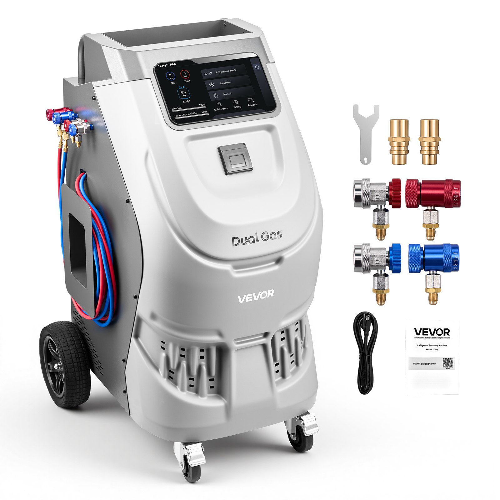Older R134 Recovery Machine VEVOR Auto Refrigerant Recovery Machine – R134a & 1234fy