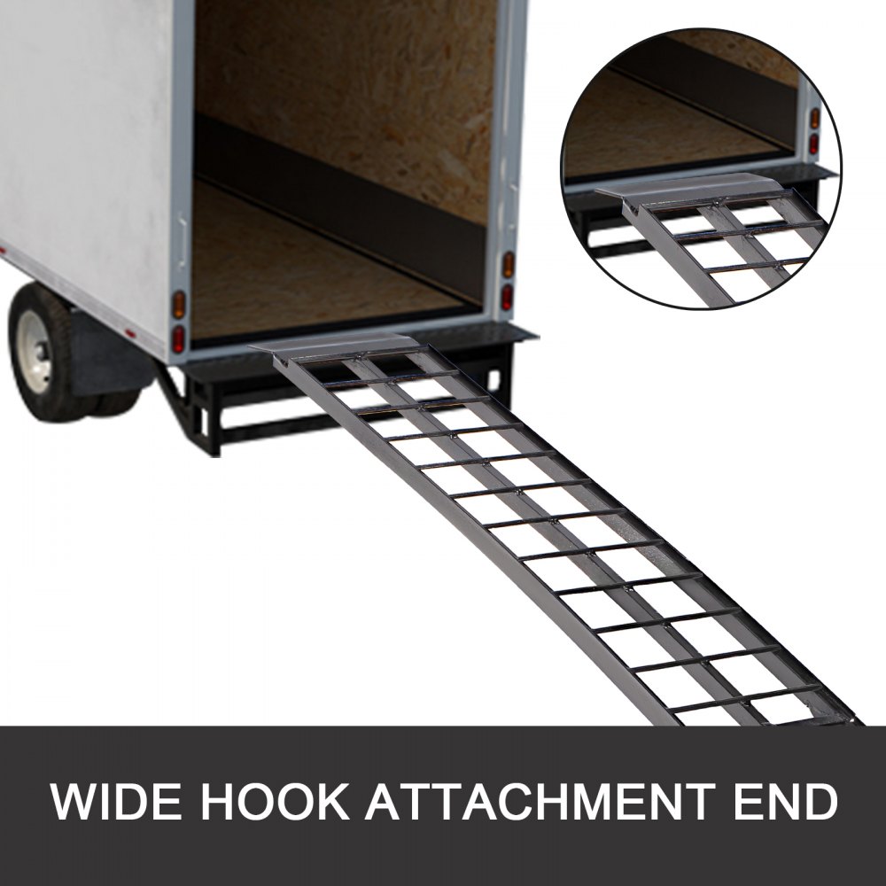 2pcs 10ft Aluminum Atv Truck Loading Ramps Motorcycle Harley 1200 Lbs ...
