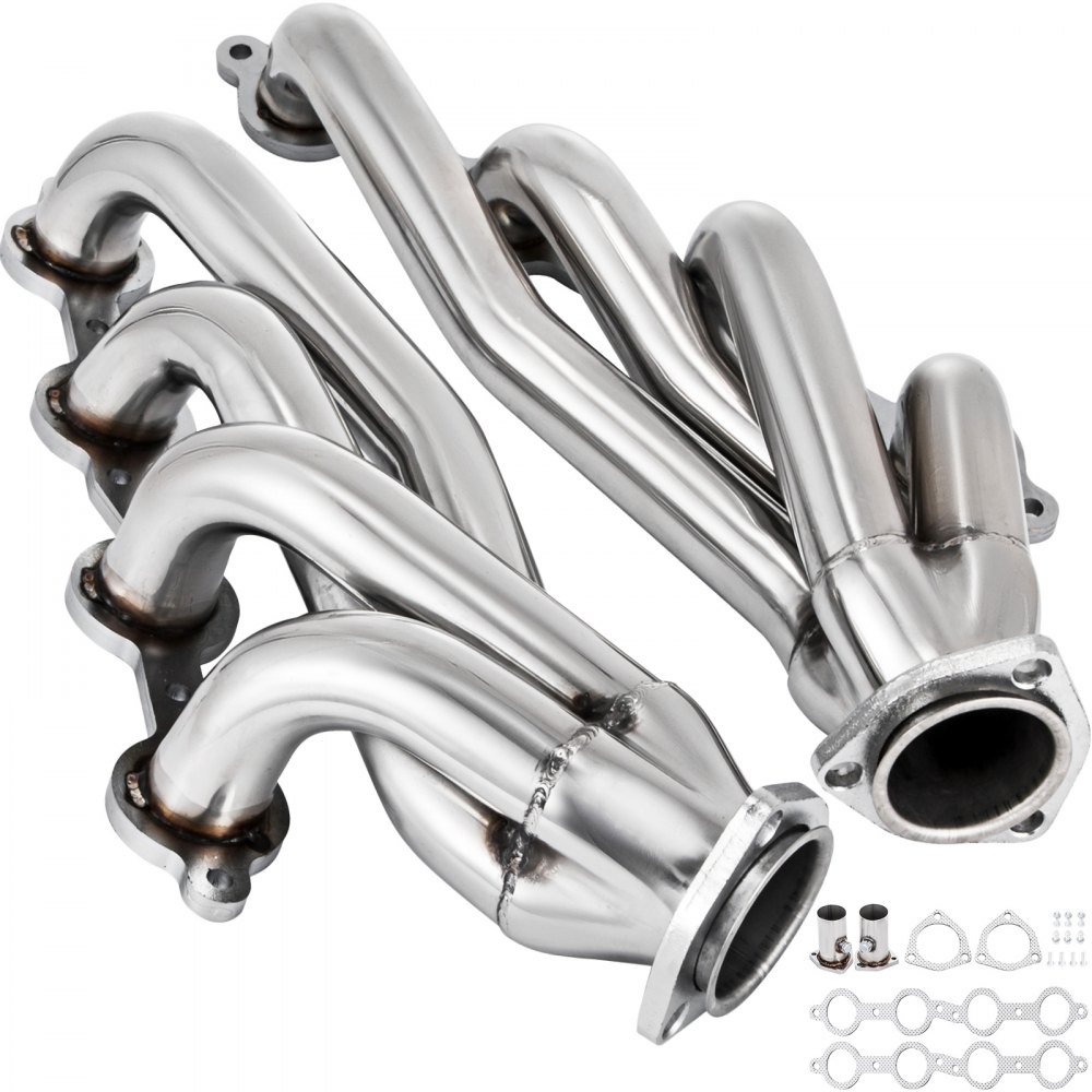 VEVOR Exhaust Header Set 1 3/4" Exhaust Turbo Headers, Stainless Steel