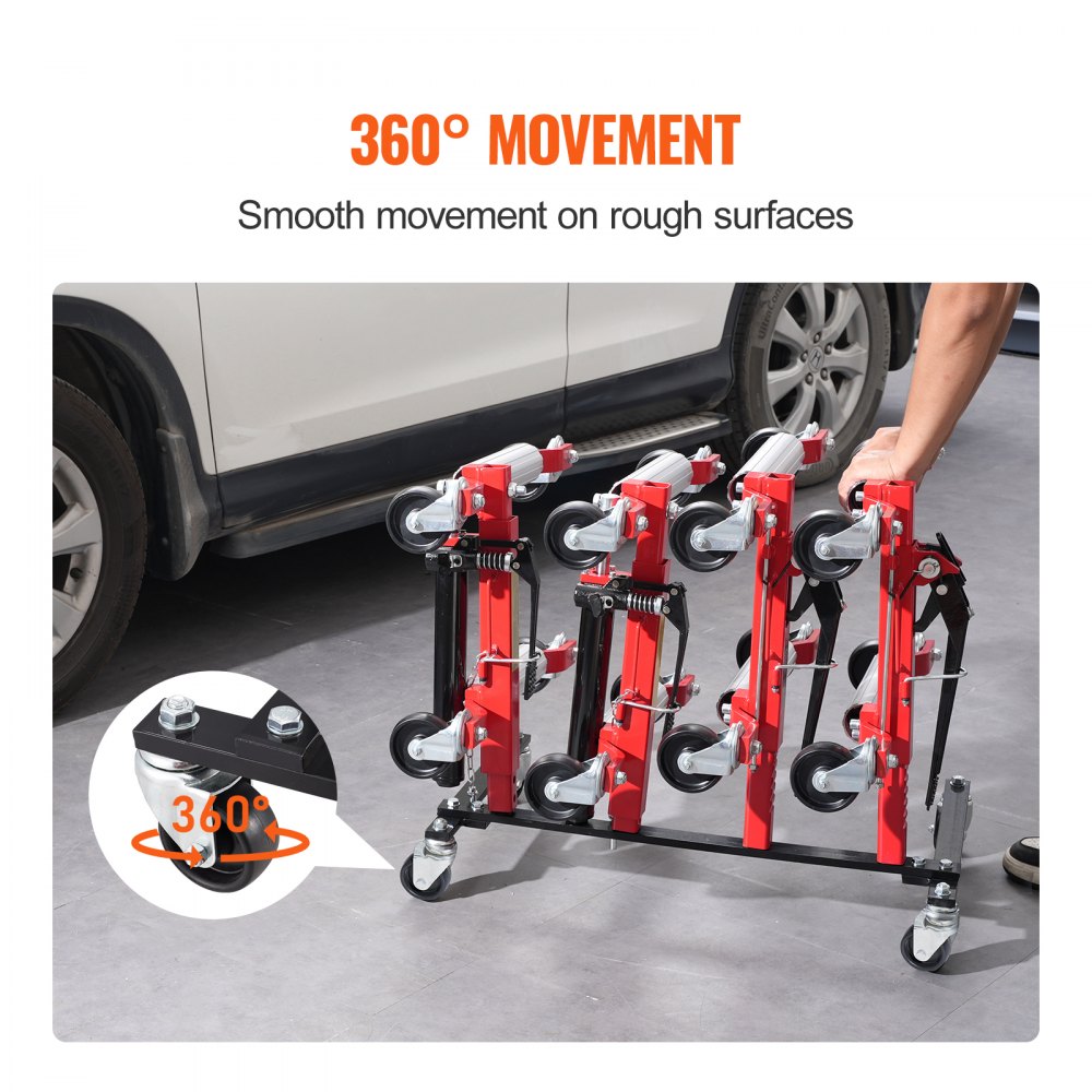 VEVOR Car Dolly Rack – 4-Dolly Capacity, Q235B Steel Frame