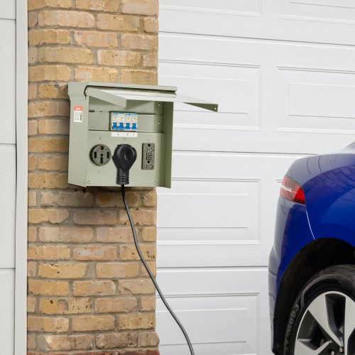 Temporary Power Outlet Panel RV Electrical Panel 20 30 50 Amp Outlet ...