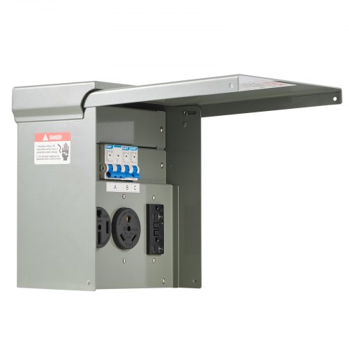 VEVOR Temporary Power Outlet Panel RV Electrical Panel 20 30 50 Amp ...